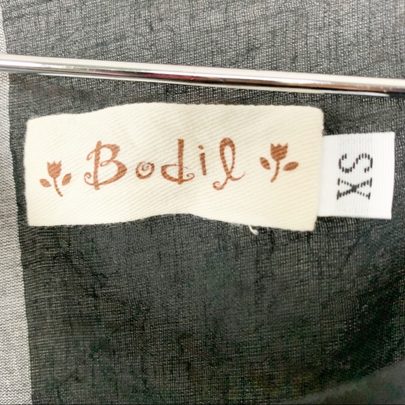 Bodil Linen Gauze Bevel Midi Lagenlook Dress - Picture 4 of 7